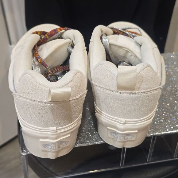 Vans Knu Stack Laces Low Sneakers- White - Picture 12 of 12